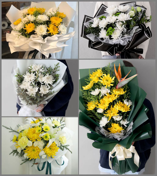 山东莱芜钢城区里辛街道杨家楼村白事花束代送